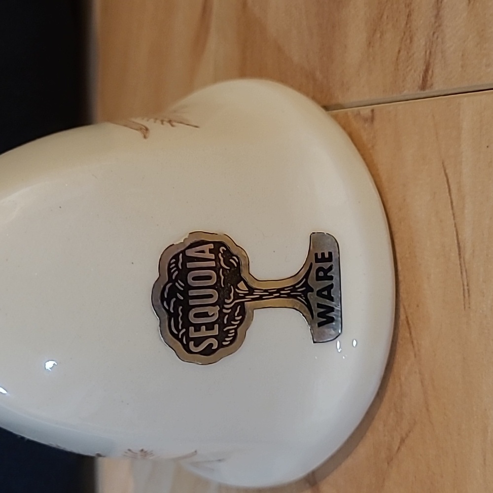 2/$20 Vintage Sequoia Ware Elegant Cream Bell with Gold Handle, Wheat Pattern - Picture 2 of 4